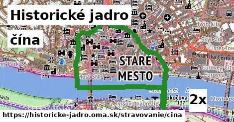 čína, Historické jadro