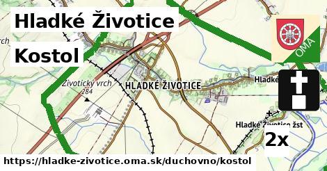Kostol, Hladké Životice