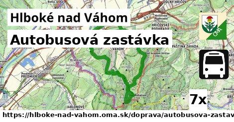 Autobusová zastávka, Hlboké nad Váhom