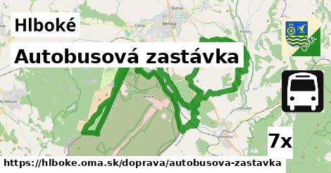 Autobusová zastávka, Hlboké