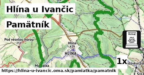 Pamätník, Hlína u Ivančic