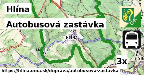 Autobusová zastávka, Hlína