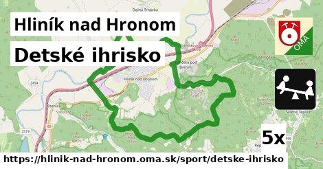 detské ihrisko v Hliník nad Hronom