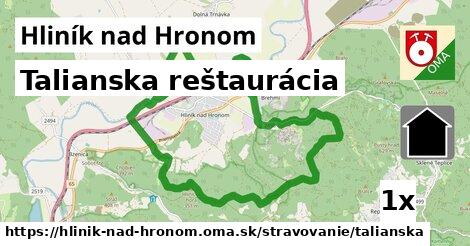 Talianska reštaurácia, Hliník nad Hronom