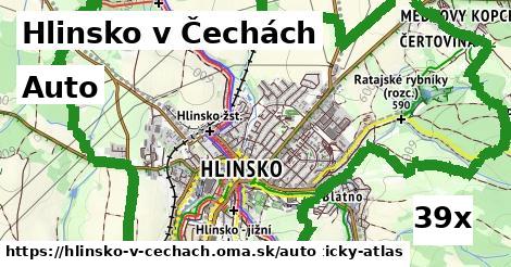 auto v Hlinsko v Čechách