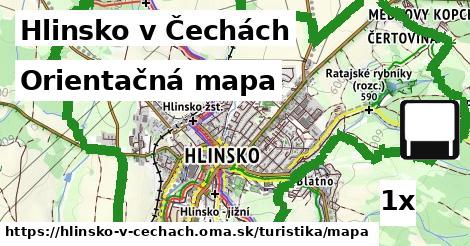 Orientačná mapa, Hlinsko v Čechách