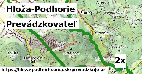 prevádzkovateľ v Hloža-Podhorie