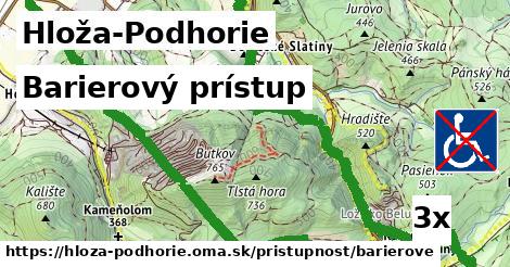 Barierový prístup, Hloža-Podhorie