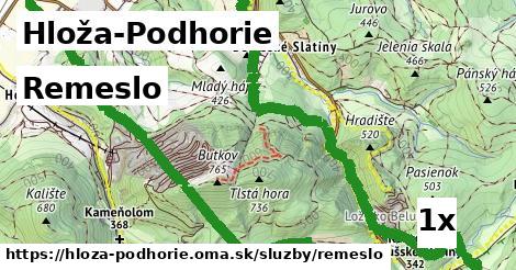 Remeslo, Hloža-Podhorie