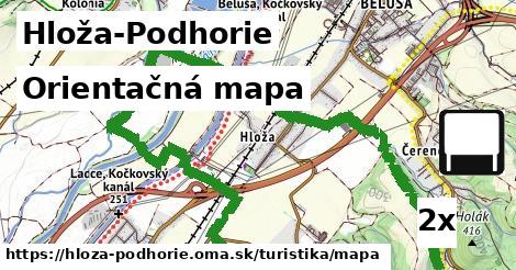 Orientačná mapa, Hloža-Podhorie