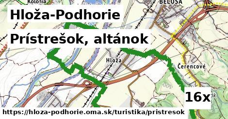 Prístrešok, altánok, Hloža-Podhorie