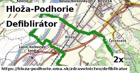 defiblirátor v Hloža-Podhorie