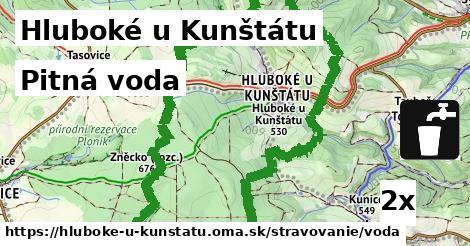 pitná voda v Hluboké u Kunštátu