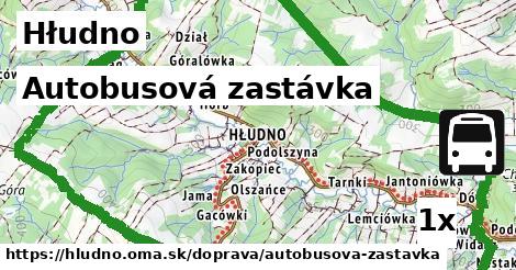 autobusová zastávka v Hłudno