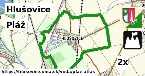 Pláž, Hlušovice