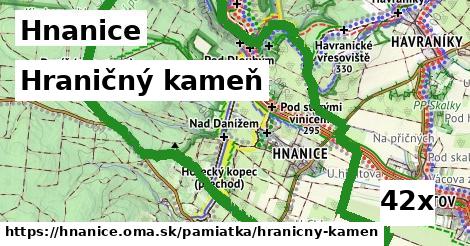 Hraničný kameň, Hnanice