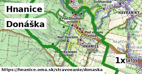 Donáška, Hnanice
