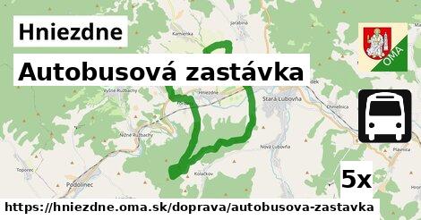 Autobusová zastávka, Hniezdne