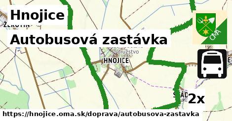 Autobusová zastávka, Hnojice