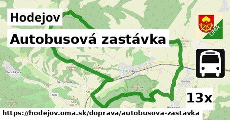 Autobusová zastávka, Hodejov