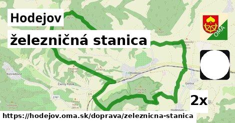 železničná stanica v Hodejov