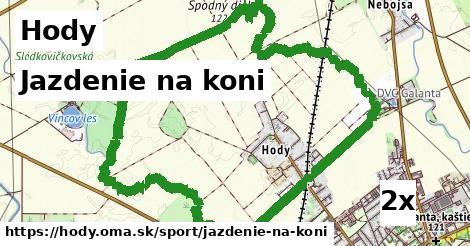 jazdenie na koni v Hody