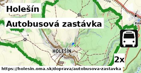 autobusová zastávka v Holešín