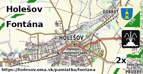 fontána v Holešov