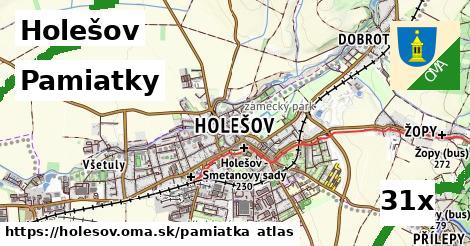 pamiatky v Holešov