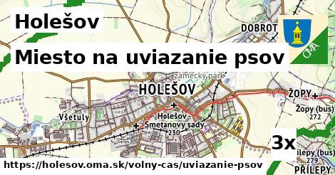 miesto na uviazanie psov v Holešov