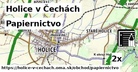 Papiernictvo, Holice v Čechách