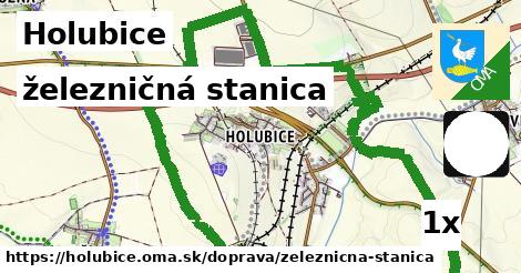 železničná stanica, Holubice