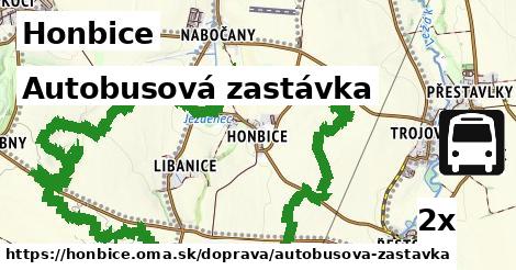 Autobusová zastávka, Honbice