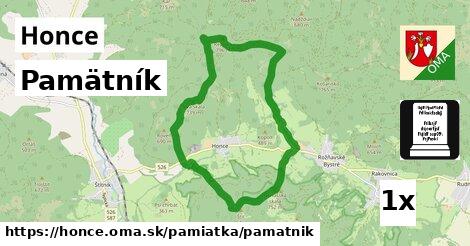 Pamätník, Honce