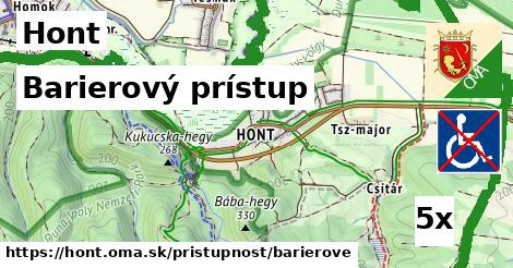 barierový prístup v Hont