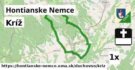 Kríž, Hontianske Nemce