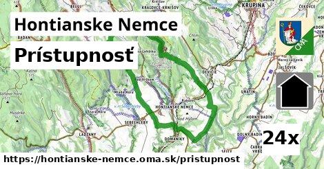 prístupnosť v Hontianske Nemce