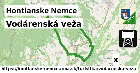 Vodárenská veža, Hontianske Nemce