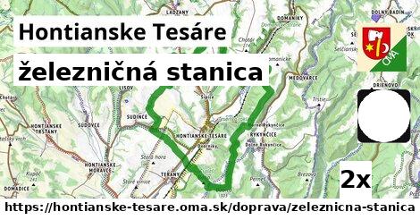 železničná stanica, Hontianske Tesáre