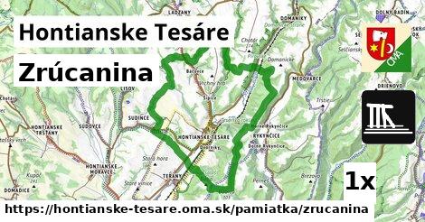 zrúcanina v Hontianske Tesáre