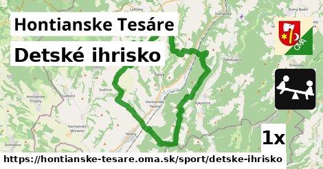 Detské ihrisko, Hontianske Tesáre