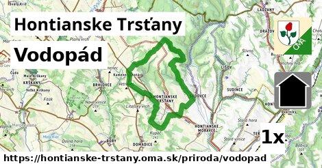 Vodopád, Hontianske Trsťany