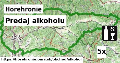 predaj alkoholu v Horehronie