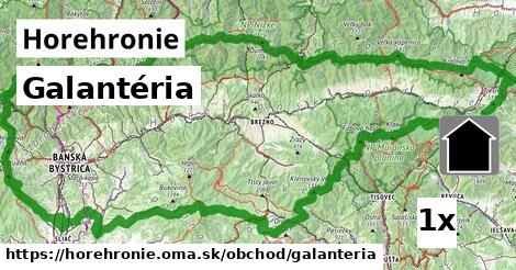 Galantéria, Horehronie