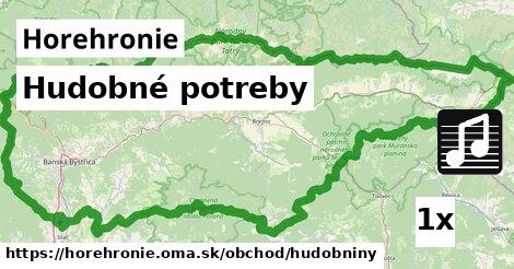 Hudobné potreby, Horehronie