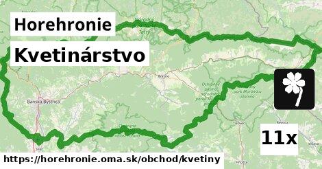 Kvetinárstvo, Horehronie