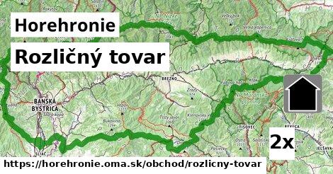 rozličný tovar v Horehronie