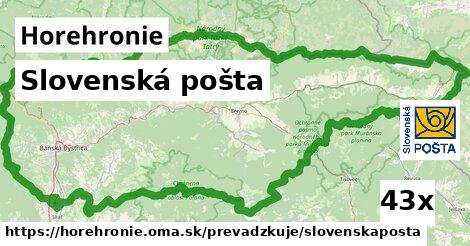 Slovenská pošta, Horehronie