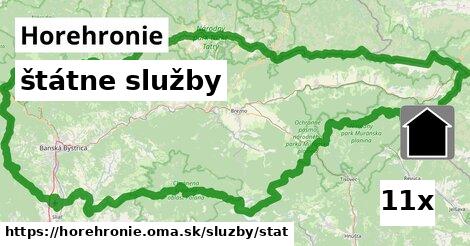 štátne služby, Horehronie