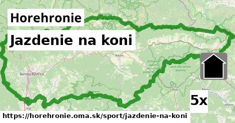 Jazdenie na koni, Horehronie